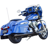 S&S Cycle 4" Broadhead Slip-On Mufflers Slash Cut Black - 550-1075 For Indian 2014-2022
