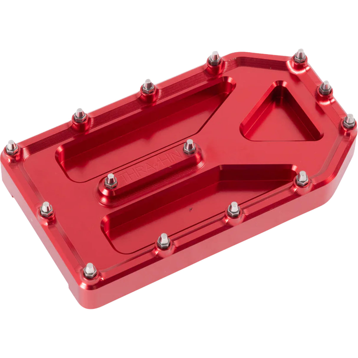 Thrashin Supply CO. Aggressor Brake Pedal Pad Red Touring - TSC-2220-2 For Harley Motorcycles 2006-2026