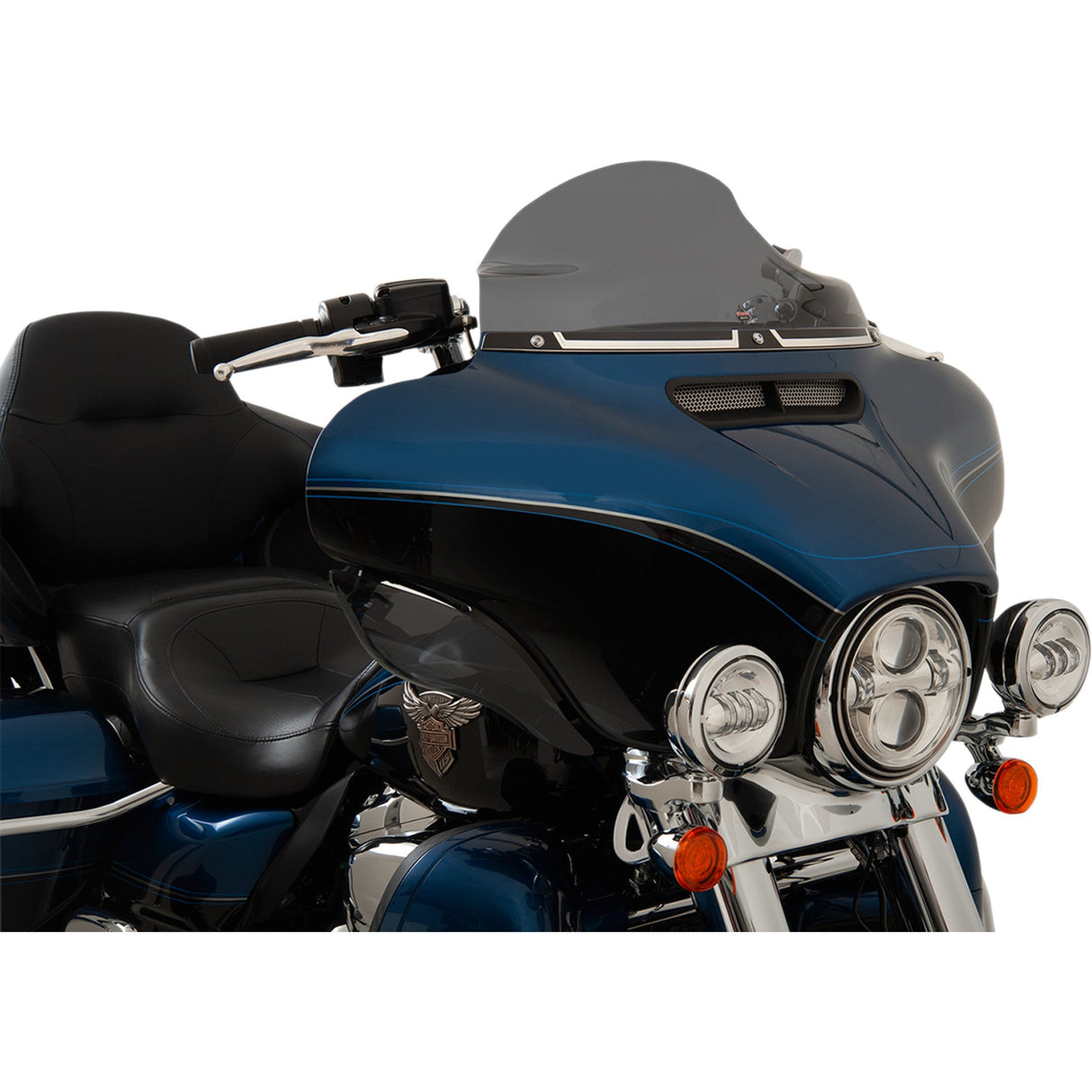 Klock Werks Flare® Series Windshield Trim FLW Black Contrast - KWW-01-0361 For Harley Touring 2014-2025