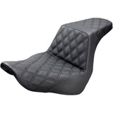 Saddlemen Step-Up Seat — Full Lattice Stitch Black - 818-29-175 For Harley Softail 2018-2026