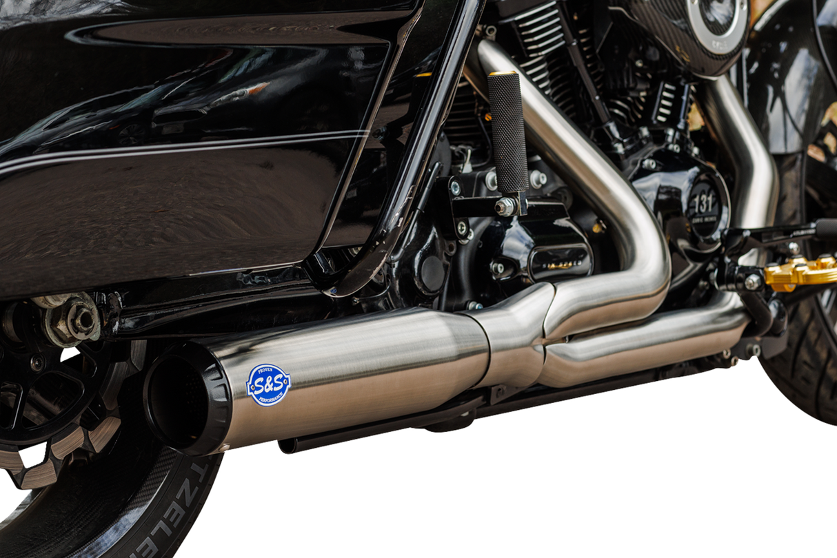 2-into-1 Qualifier Exhaust System - Race Only - Brushed Stainless - 1800-2686