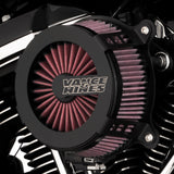 Vance & Hines VO2 Cage Fighter Air Intake Kit Black Contrast - 40366 For Harley Motorcycles 2017-2025