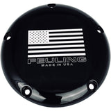 FEULING OIL PUMP CORP. 1107-0614 9154 Derby Cover - American Derby Cover - Black - Twin Cam