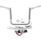 FAT Baggers INC. 1-1/2" EZ Install Pointed Top Handlebar Kit 14" Chrome - 809114 For Harley Touring 2008-2013