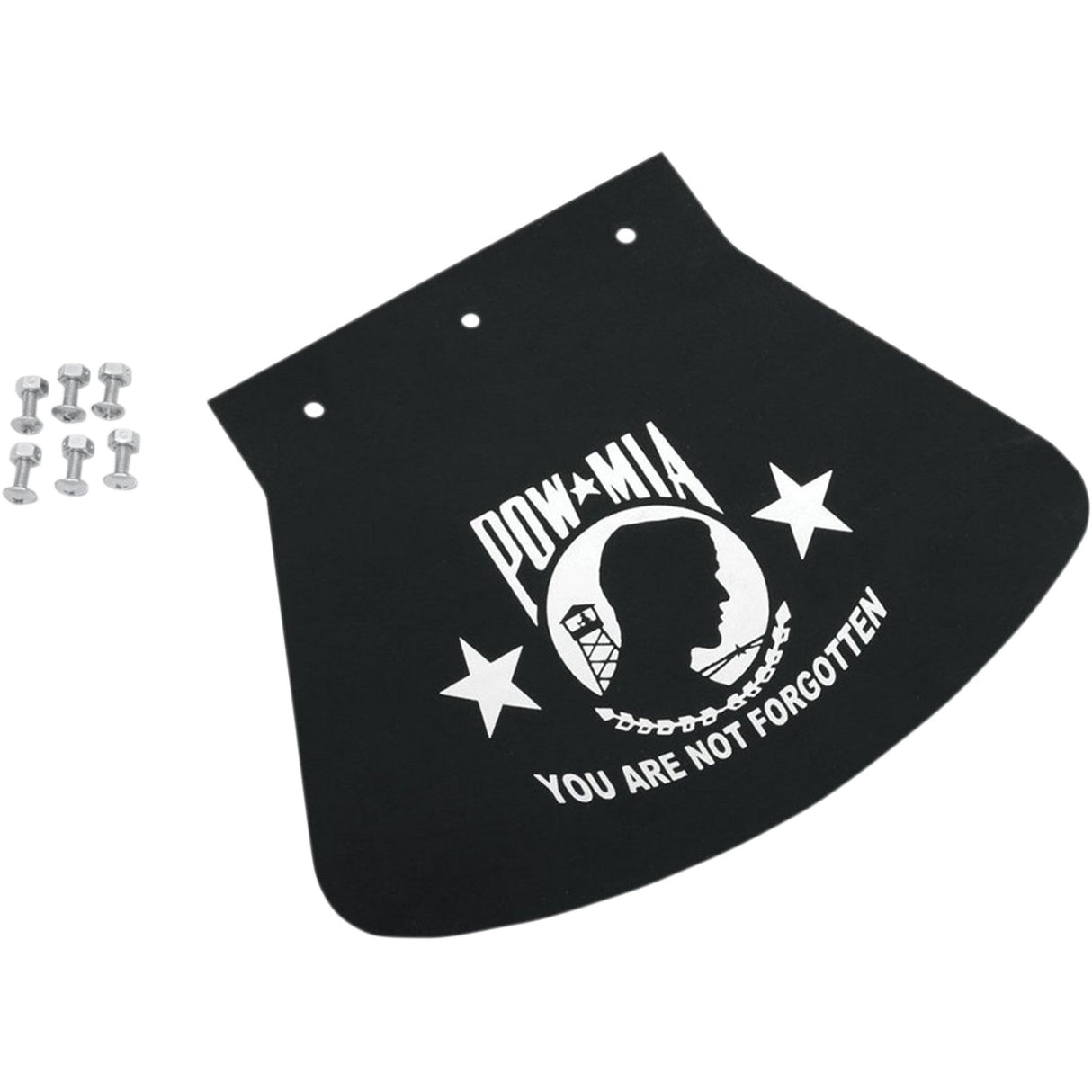 DRAG SPECIALTIES Mud Flap — POW-MIA - W x H