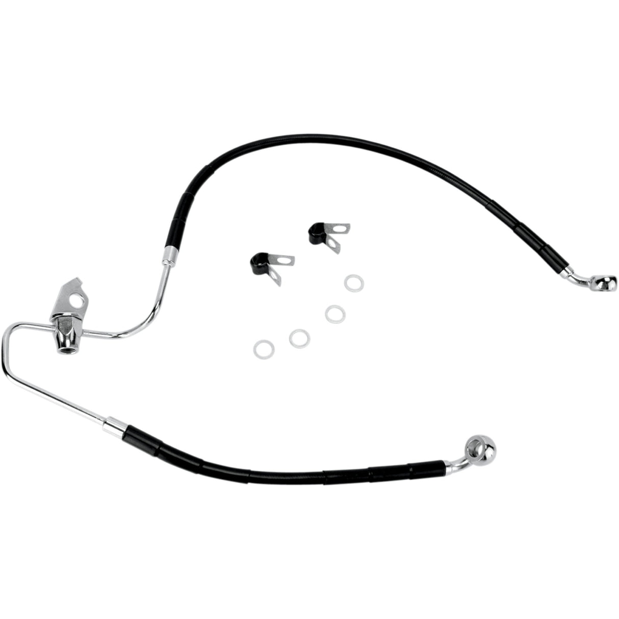Drag Specialties Brake Line - 1741-2962 For Harley Touring 2005-2007