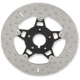 EBC FSD Series Stainless Steel Front Brake Rotor For Big Twins Black Carrier - FSD009BLK For Harley Motorcycles 1984-2005