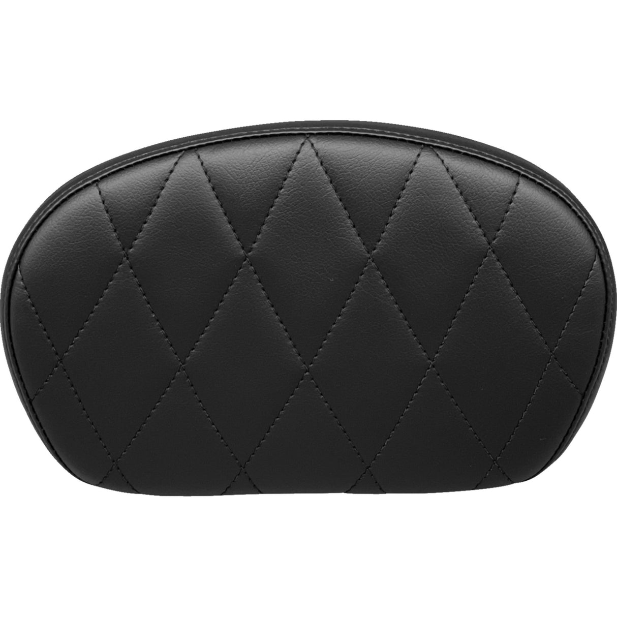LePera Sissy Bar Pad Medium Diamond Dull Black - L-SBP02DM-DULL For Harley Motorcycles 2008-2023