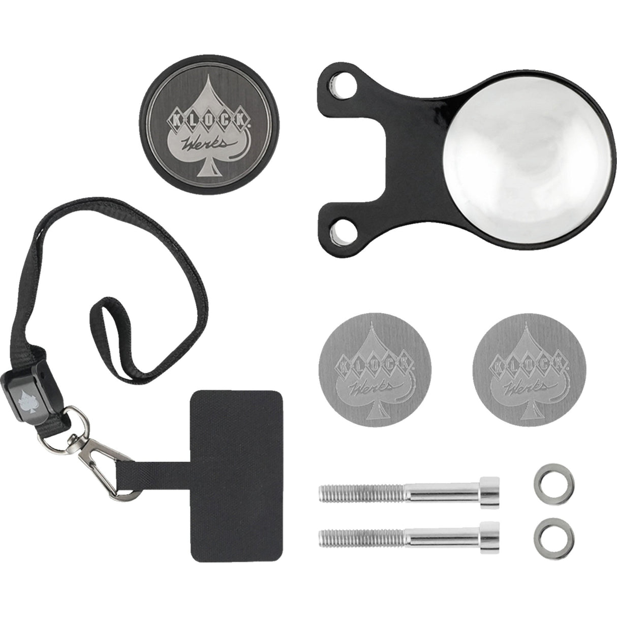 Klock Werks iOmount™ Handlebar Switch Mount Ambidextrous Mount iOmount™ Challenger Black - KWD-04-0609-B For Indian 2020-2025