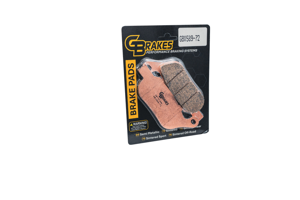 Gbrakes Brake Pads HH Sintered Rear - GB0589-72 For Harley Motorcycles 2008-2017
