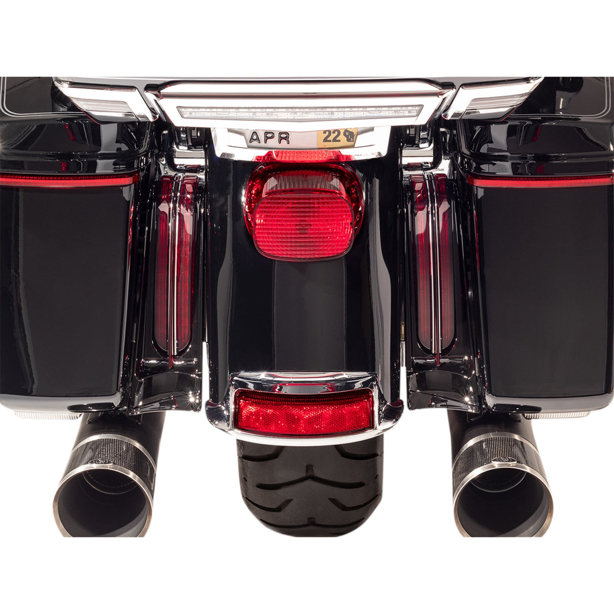 CIRO 2040-2676 40049 Filler Panel Lights - Red Lens - Red LEDs - Chrome