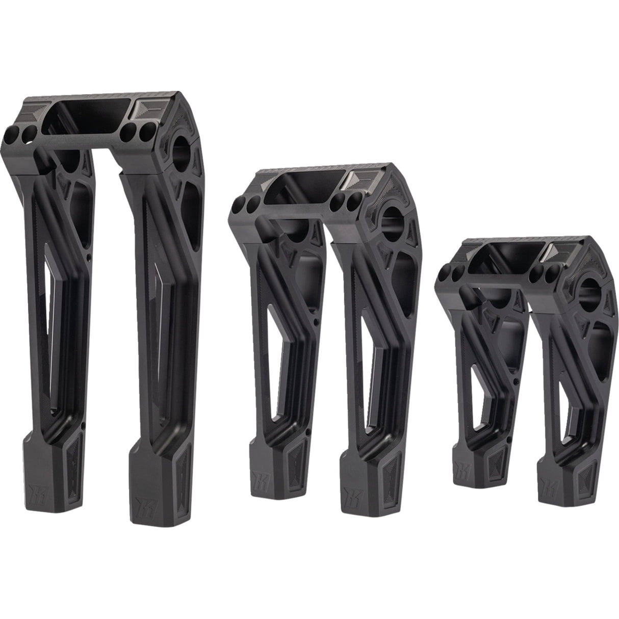 Kodlin USA Fastback Risers 8" Black - K55122 For Harley Softail 2018-2024