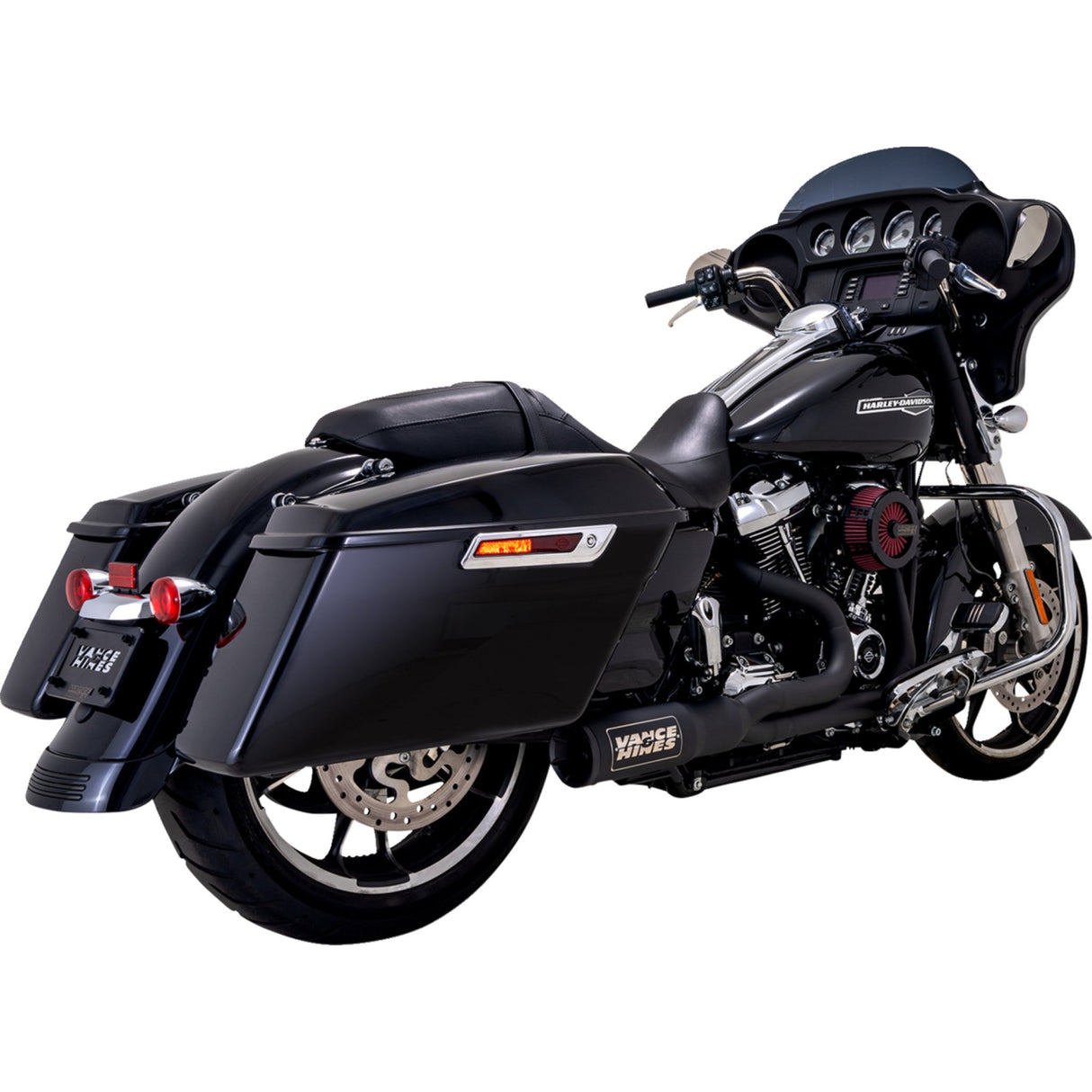 Vance & Hines Hi-Output 2-Into-1 Exhaust System - 47321-22 For Harley Touring 2017-2022