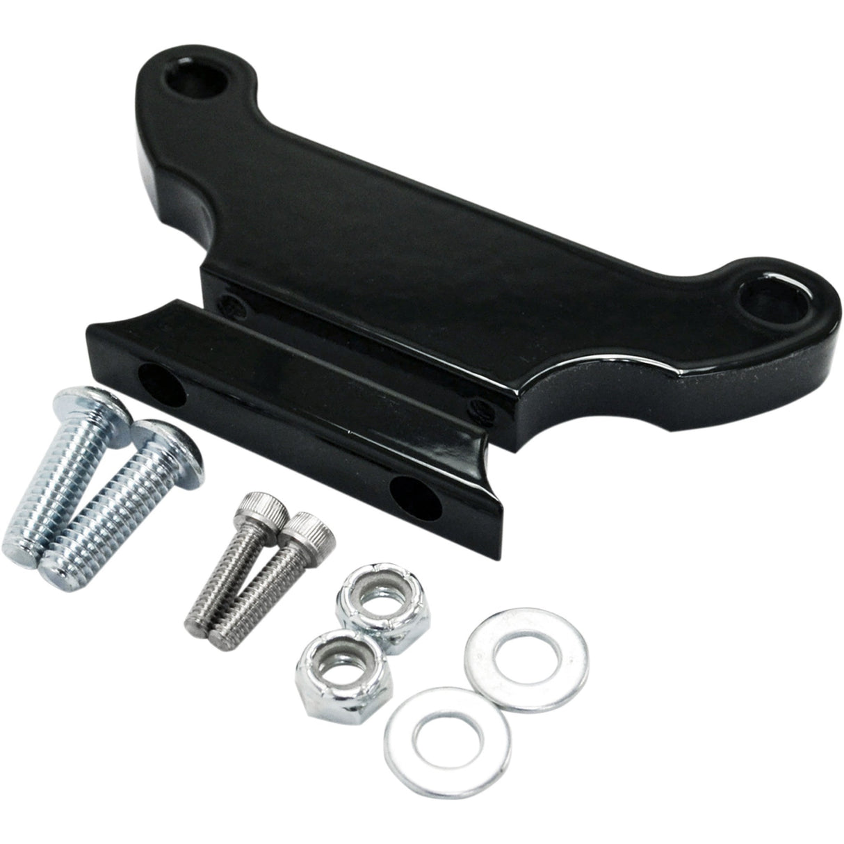 LA CHOPPERS 2210-0341 LA-7390-00B T-Bar Gauge Mount Kit - Gloss Black - 1" Diameter
