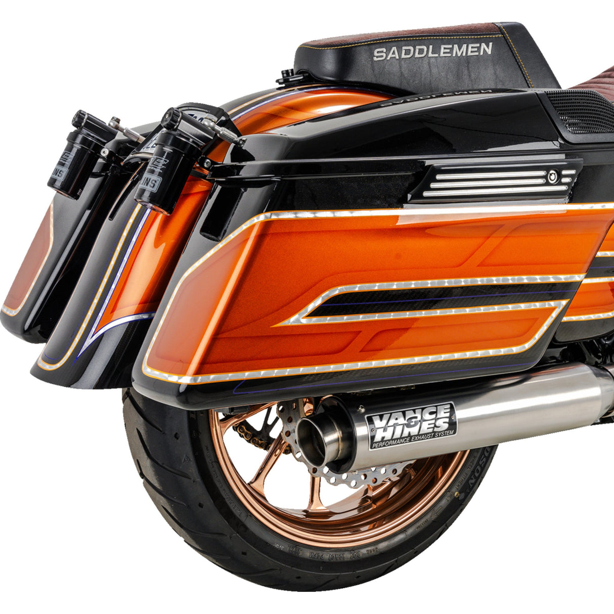 Vance & Hines 2-Into-1 Supersport PCX™ Exhaust System Brushed - 27345 For Harley Touring 2017-2026