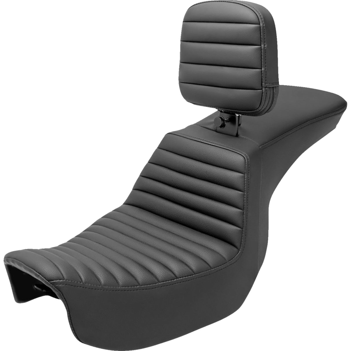 Saddlemen Tour Step-Up Seat Rider Backrest Tuck-N-Roll - 806-04-191BR For Harley Motorcycles 2006-2017