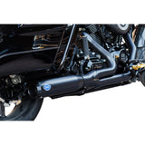 S&S Cycle 2-Into-1 Qualifier Exhaust System 50-State Black - 550-1110 For Harley Touring 2017-2026