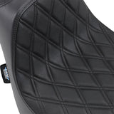 DRAG SPECIALTIES SEATS 0802-1072 Predator III Seat double diamond - black stitched - fxfb/s '18-'23