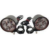 RIVCO PRODUCTS 2001-1541 DLLED125BK 2" LED Driving Lights with 1-1/4" Clamps Black LED Driving Light