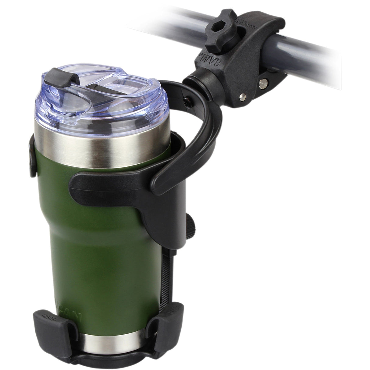 RAM MOUNTS 0636-0127 RAP-B-417-400U RAM® Level Cup™ XL with Small Tough-Claw™ Drink Holder - Level Cup™ - XL - Tough-Claw™ - Small