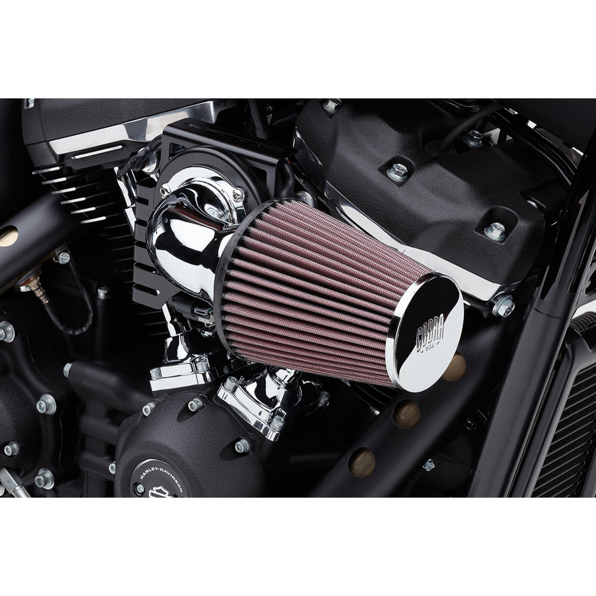 Cobra Cone Air Intake Kit Chrome Sportster - 606-0103-06 For Harley Sportster 2004-2022