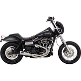 VANCE & HINES 1800-2655 27635 2-into-1 Upsweep Exhaust System - Brushed