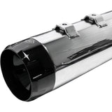 S&S Cycle 4-1/2" MK45 Performance Mufflers Chrome With Black Thruster - 550-0619 For Harley Touring 1995-2016