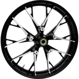 Coastal Moto Marlin Precision Cast 3D Wheel Marlin Front Dual Disc Without ABS Black Cut 21x3.5 - 3D-MAR213BC07 For Harley Touring 2000-2007