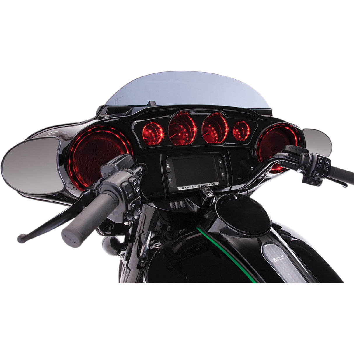 Ciro Shock & Awe® Multi-Color LED Speaker Accents Speaker LED Chrome - 42101 For Harley Touring 2014-2024