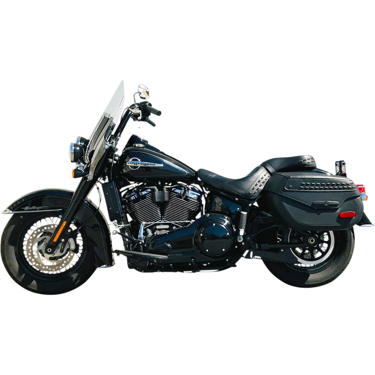 Ultracool 3.0 Side Mount Oil Cooler With Fan Kit For M8 Softail Side Mount Oil Cooler Kit Gloss Black M8 - SMS8-1G For Harley Softail 2018-2025