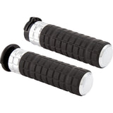 Arlen Ness SpeedLiner Grips Cable Chrome - 500-001 For Harley Motorcycles 1980-2022