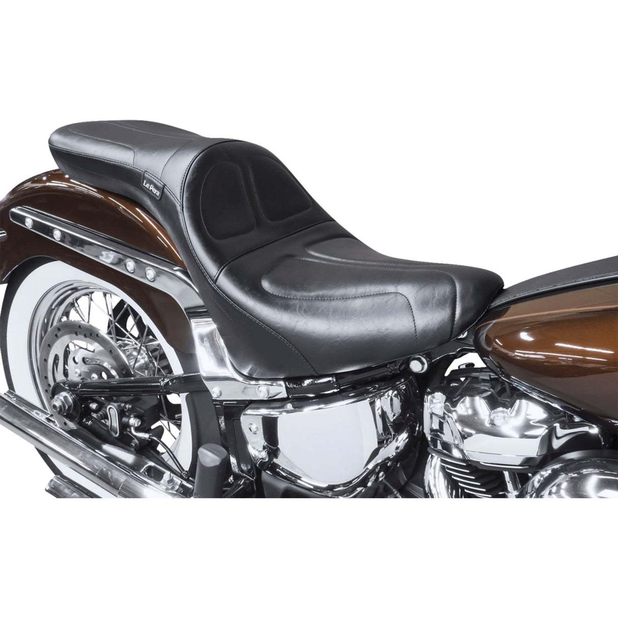 LePera Maverick Seat Smooth Black - LYR-910S For Harley Softail 2018-2023