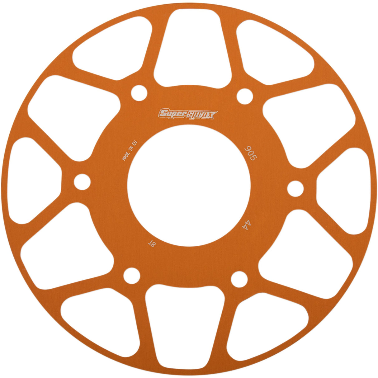 Supersprox Edge Sprocket Insert Orange 44 Tooth - RACD-905-44-ORG For Husqvarna Svartpilen 401 / Vitpilen 401 2018-2021 | KTM 390 2015-2020