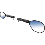 RAM MOUNTS 0640-1718 RAM-B-349-C-465RL Tough-Mirror™ Kit with M10-1.25 Bases - Long Arm Tough-Mirror™ - Side View - Oval - Black - Left/Right - Long Arm