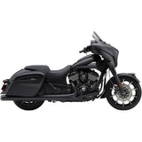 Cobra Dual Cut Slip-On Mufflers Black - 5206B For Indian Roadmaster / Springfield / Chieftain Classic / Roadmaster Elite 2015-2021