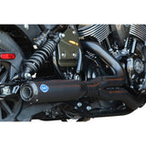 S&S Cycle 2-Into-1 Qualifier Exhaust System Guardian Black 49-State Indian Chief - 550-1116 For Indian 2022-2024