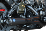 2-into-1 Qualifier Exhaust System - Guardian Black - 49-State - Indian Chief - 1810-3211
