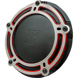 Kodlin USA NXL Redline Derby Cover Black Red M8 Softail - K25410-RL For Harley Softail 2018-2025