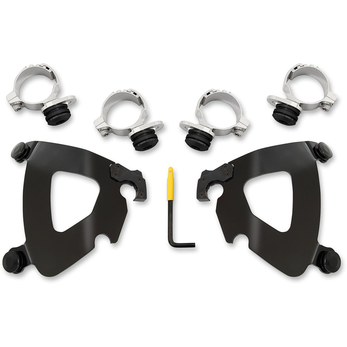 Memphis Shades Gauntlet Fairing Trigger-Lock Mounting Kit Black Scout - MEB2024 For Indian Scout 2015-2024
