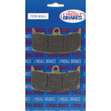 LYNDALL RACING BRAKES LLC 1720-0057 7228-GPLUS Gold-Plus Harley/Buell Brake Pads Gold-Plus Brake Pads - Buell