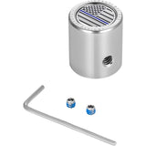 Figurati Designs Heel-Toe Shifter Cover Blue Line American Flag Stainless Steel - FD70-HTSC-SS For Harley Motorcycles 1982-2022