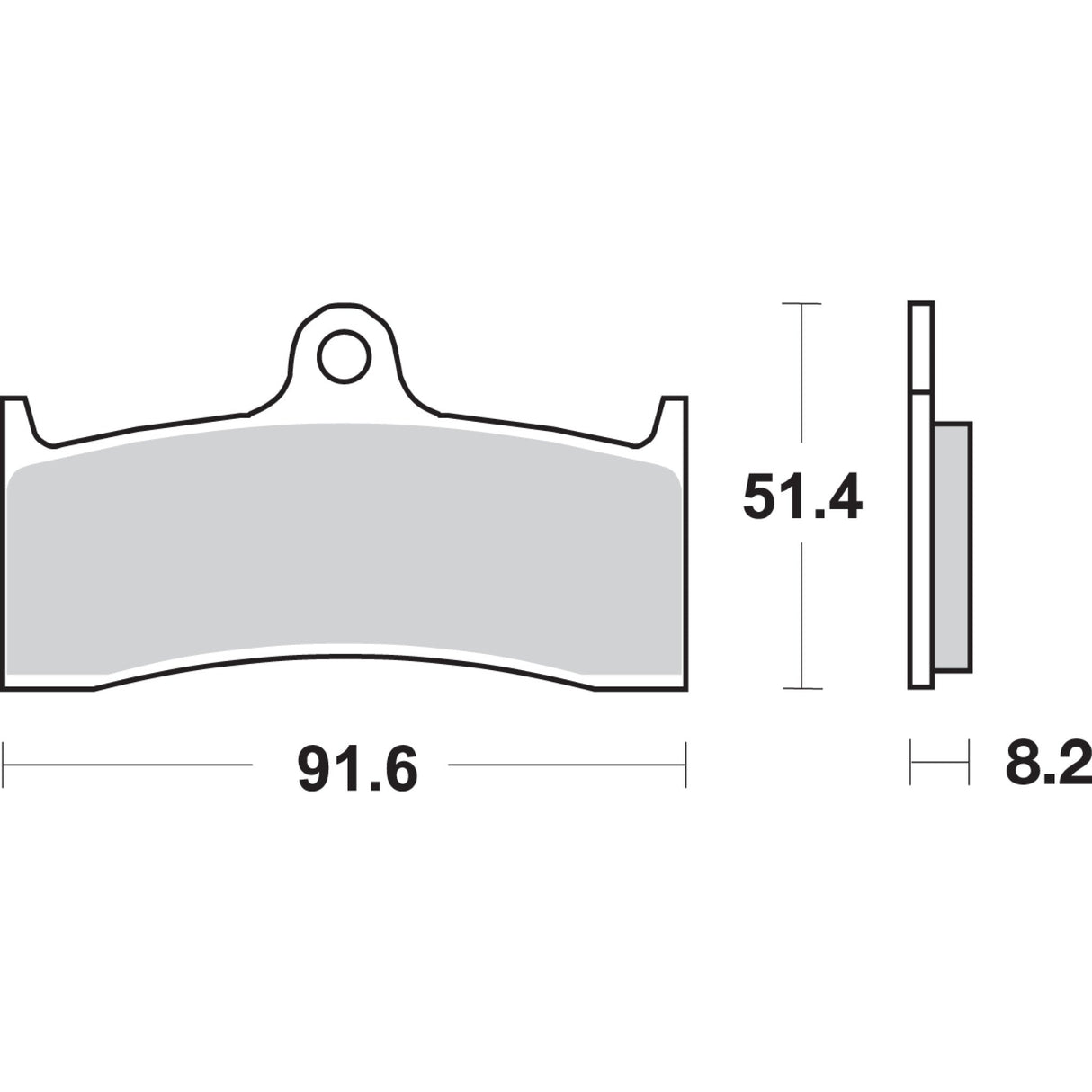 SBS 1721-1796 676H.CT Organic Harley/Buell Brake Pad Carbon Tech Brake Pads - Buell