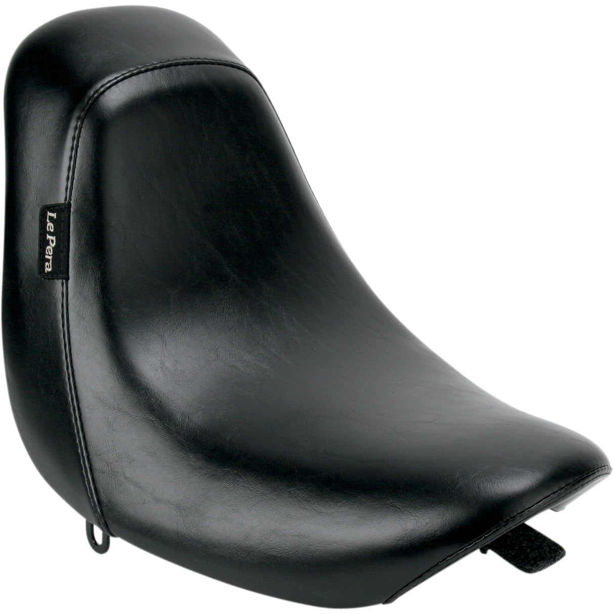 LE PERA 0802-0502 LD-007 Bare Bones Solo Seat - Smooth - Black - Deuce - FXST '00-'07