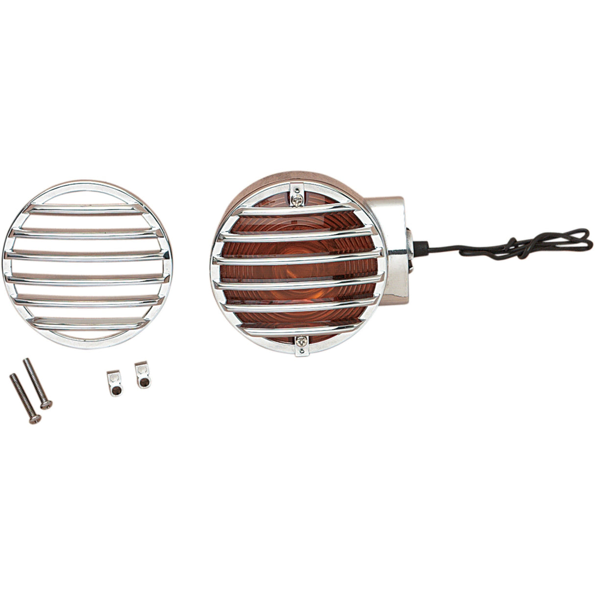 DRAG SPECIALTIES DS-719947 Turn Signal Lens Grilles Turn Signal Lens Grille - Chrome