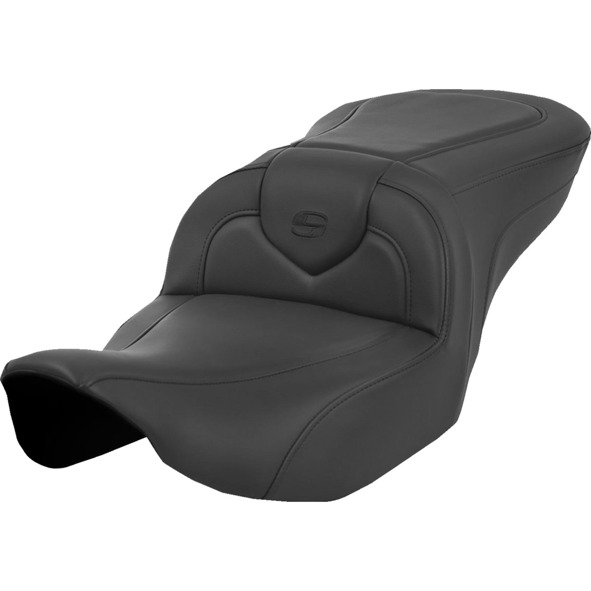 Saddlemen Roadsofa™ Seat Without Backrest Black Stitching - 823-07-187 For Harley Touring 2023-2026