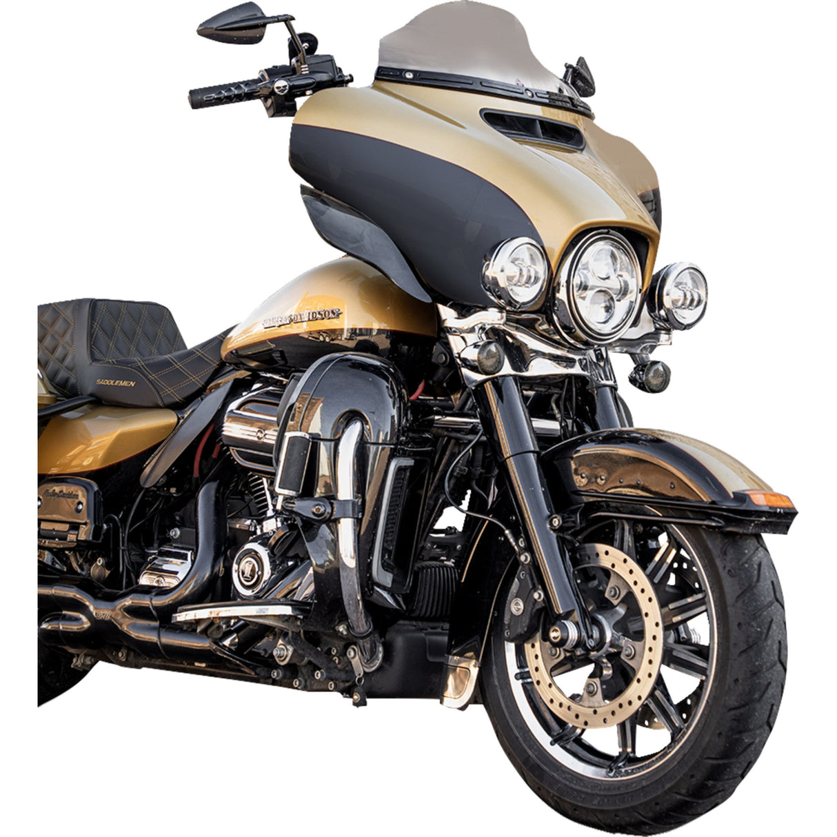 Klock Werks Flare® Windshield 6-1/2" Clear - KWW-01-0702 For Harley Touring 2014-2025