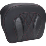Mustang Chopped Tour-Pak® Sissy Bar Pad Dark Cherry Stitching - 88440DC For Harley Touring 2023-2026