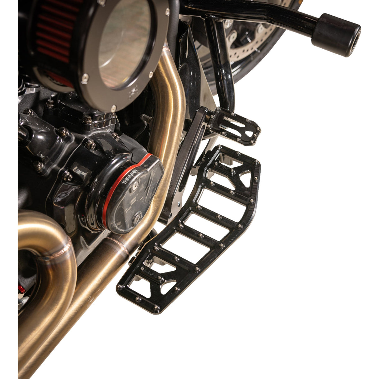 Thrashin Supply CO. Aggressor Floorboards Black - TSC-2219-1 For Harley Touring 1984-2026