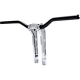 PERFORMANCE MACHINE (PM) 0602-1565 0208-2197M-CH Phatbar & Riser Kit internal wiring/gauge mount holes - 11-1/2" - chrome