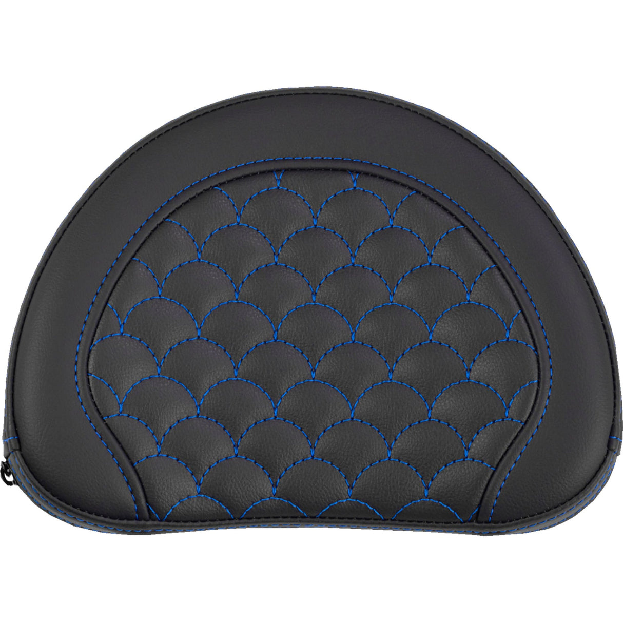 SADDLEMEN 0822-0678 051320901 Contoured Sissy Bar Pad dragon scale - blue stitch